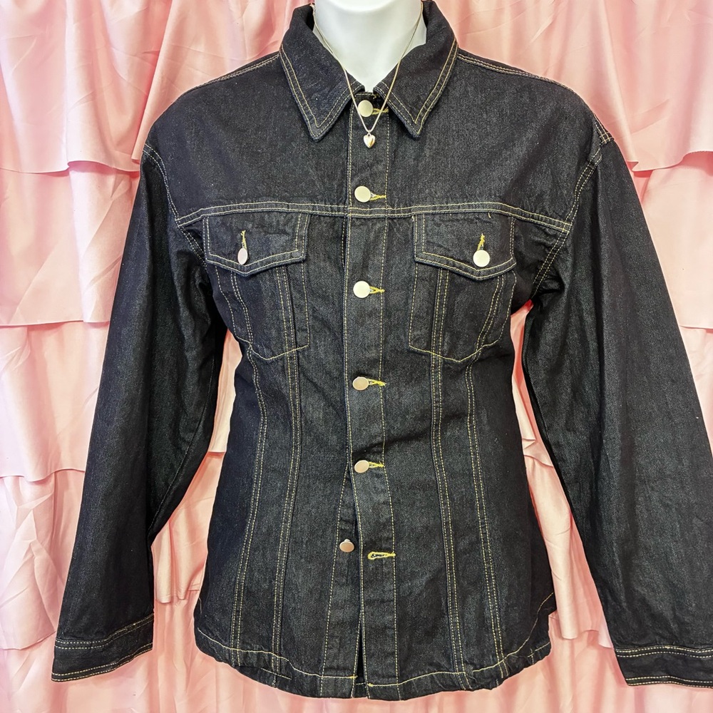 Classic Dark Blue Denim Jacket